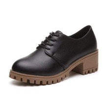 Load image into Gallery viewer, Low Top Black And Brown Women Oxford Boots
